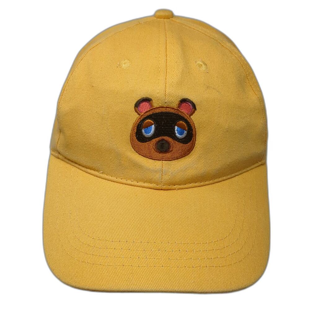 CultureFly Snapback Yellow One Size Hat Tom Nook Animal Crossing Cotton Nintendo